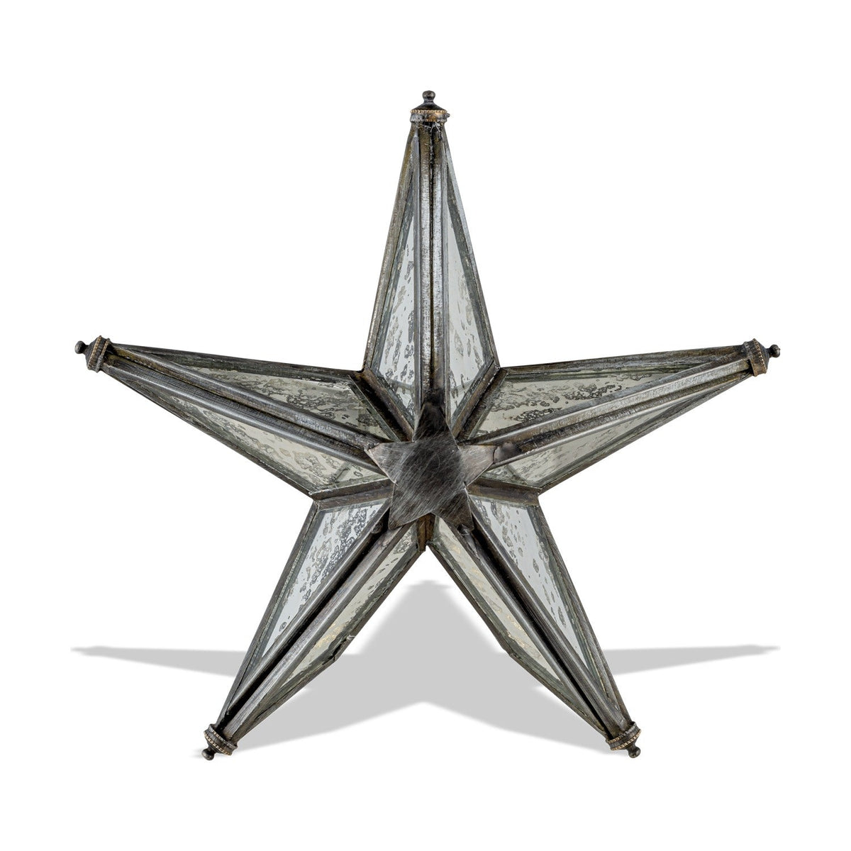 Bakara Star Christmas Tree Topper - Antique Silver