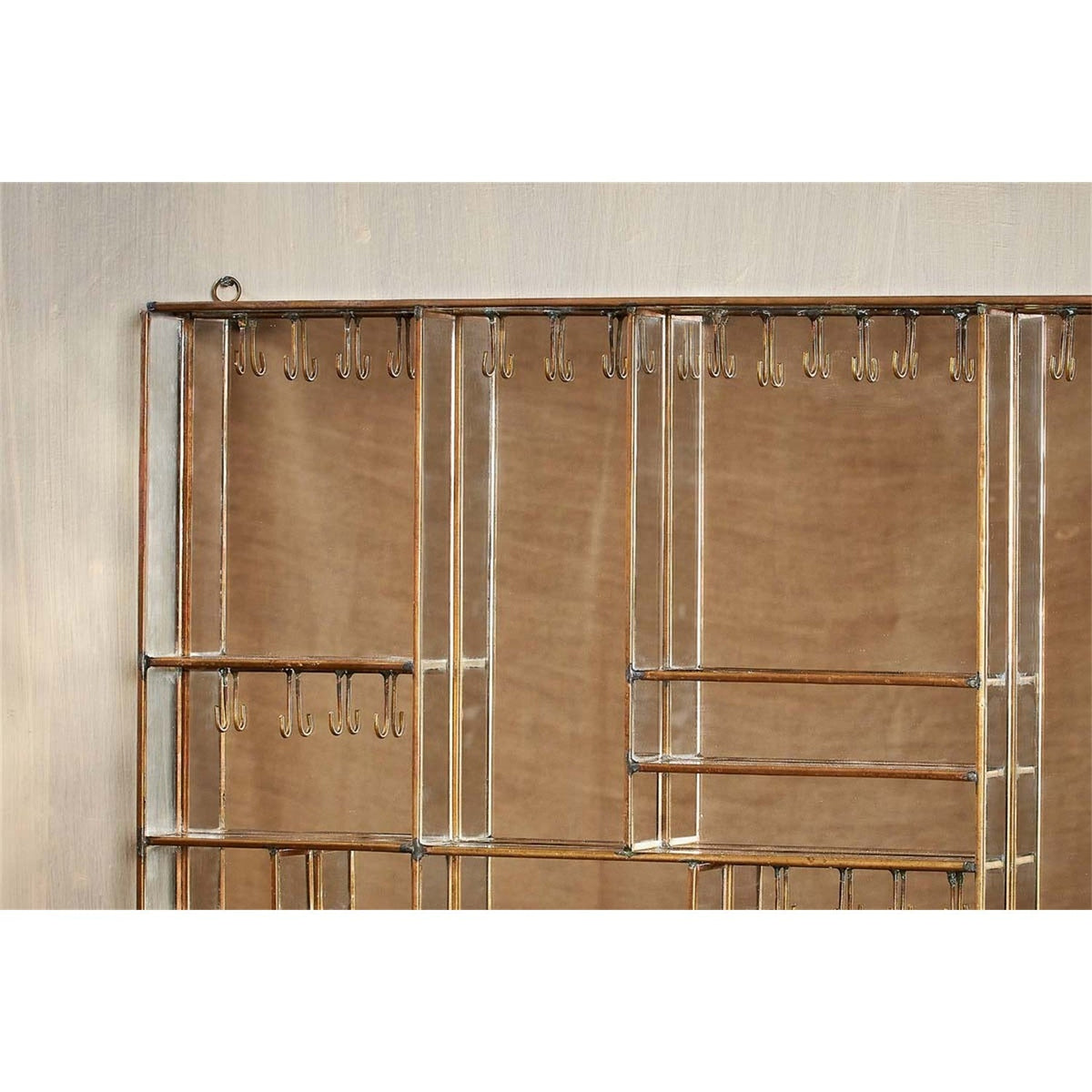 Bequai Large Wall Hung Jewellery Box - Antique Brass