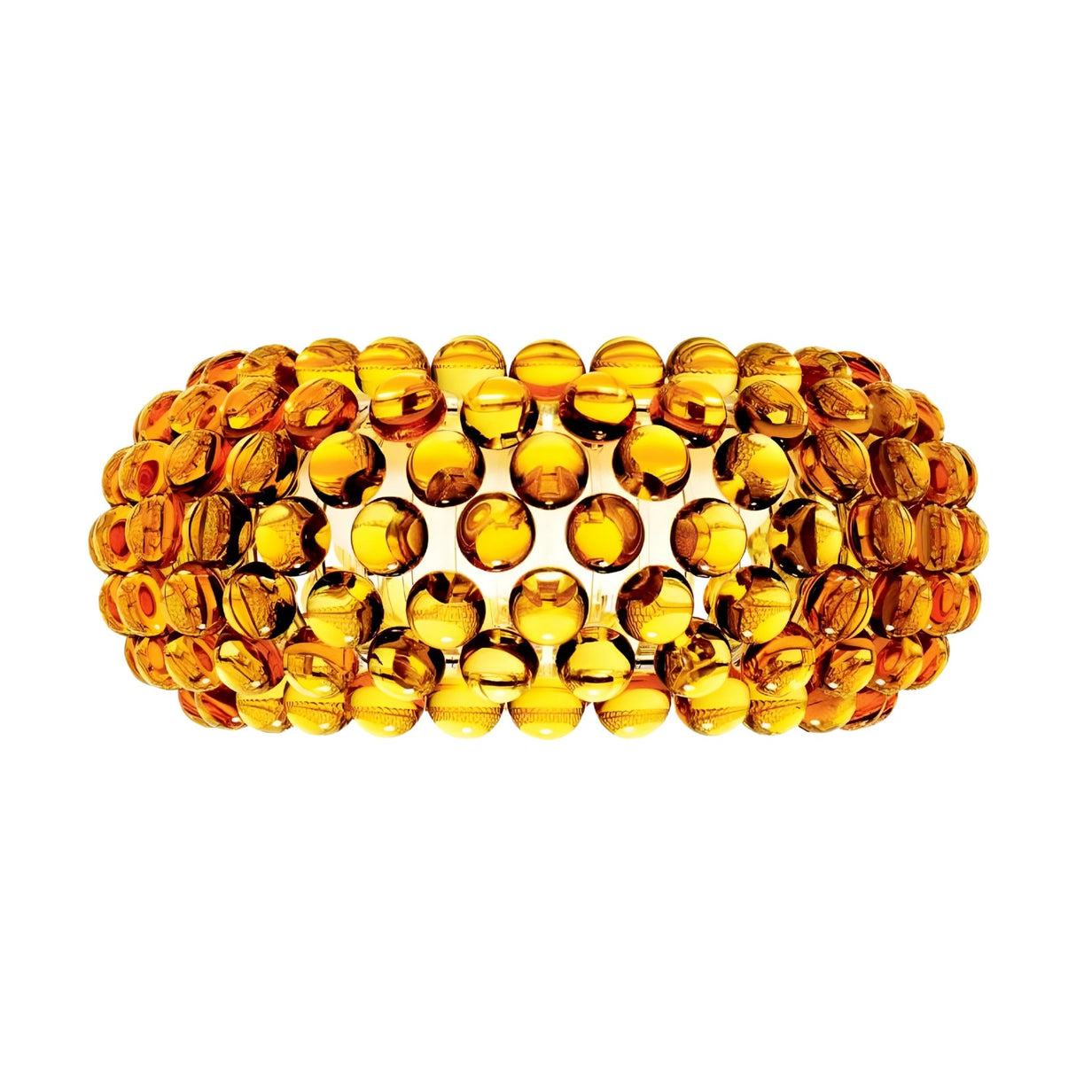 With its large, gold-finished design, the Briller LED Large Wall Light creates a vibrant, elegant glow reminiscent of polished gold set against a crisp white background.