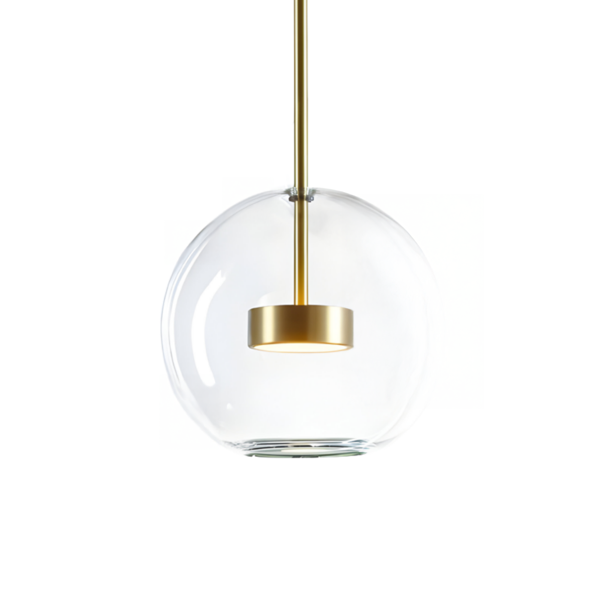 Bubble LED Glass Pendant Light - Gold
