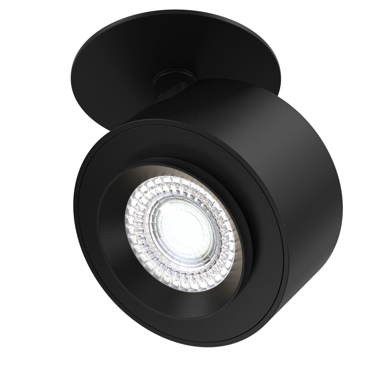 Treo LED single spotlight in black, providing targeted lighting with a modern aesthetic.