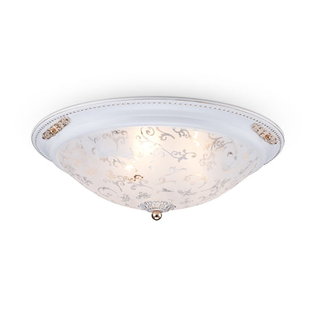 Diametrik 3 Light Flush, white finish, a minimalist lighting choice for ceilings