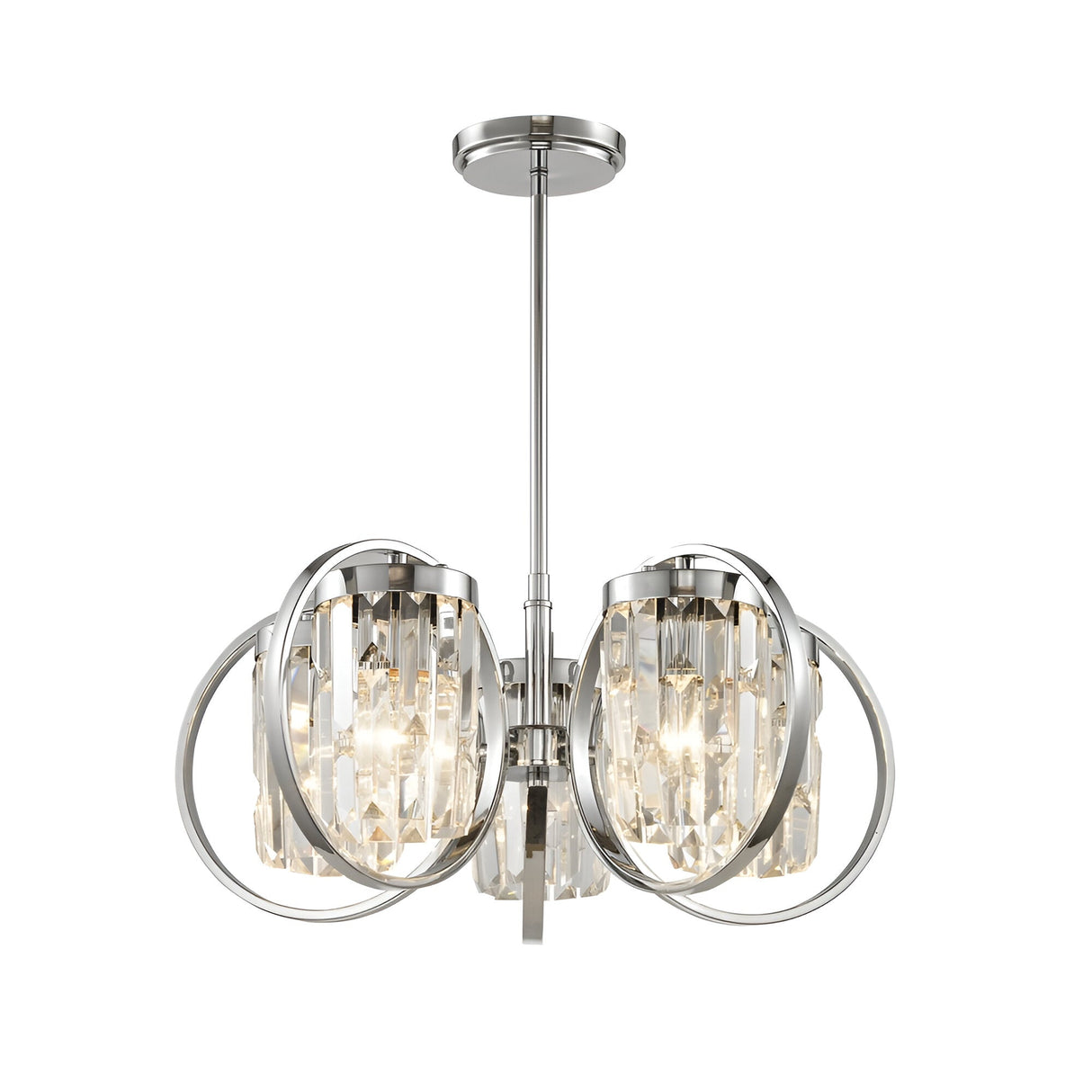 Talvia 5 Light Pendant/Flush Ceiling Light - Chrome