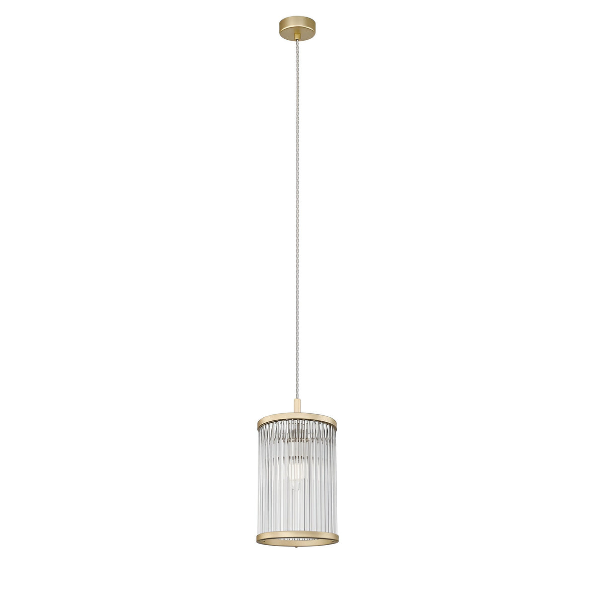 Coral 1 Light Pendant Light - Matt Gold