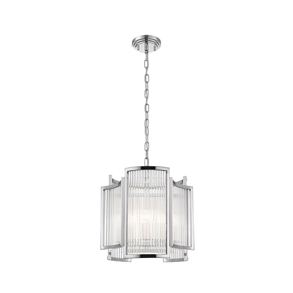 Coral 3 Light Pendant Light - Chrome