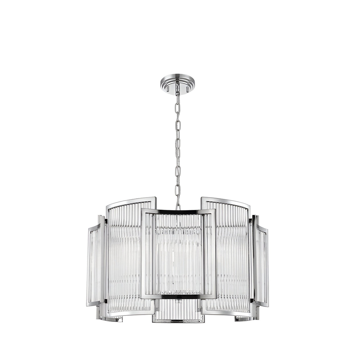 Coral 5 Light Chandelier - Chrome
