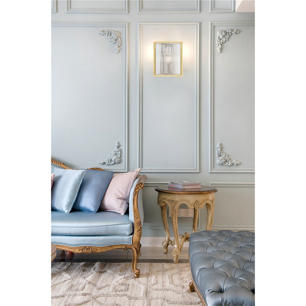 Coral 1 Light Wall Light - Matt Gold