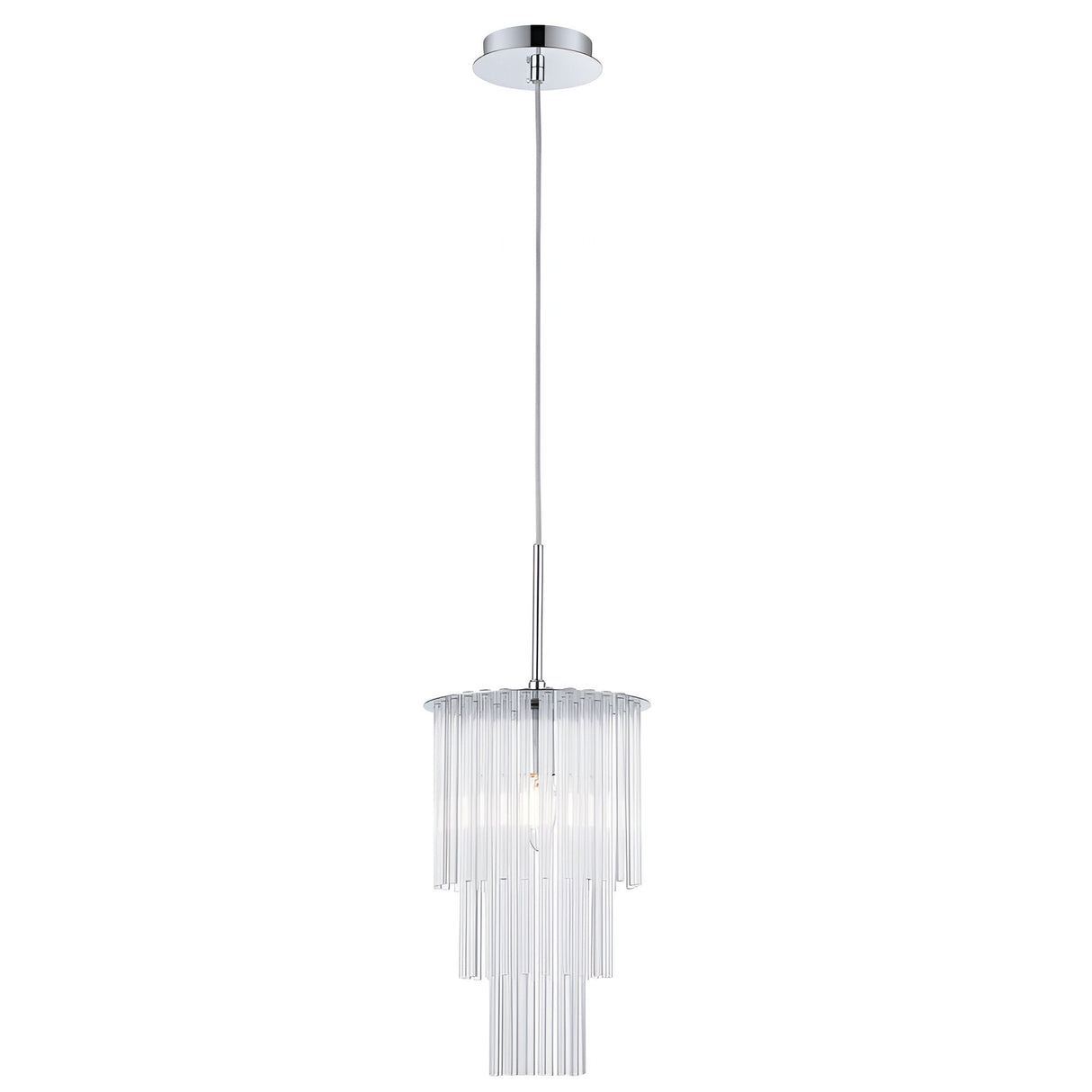 Aruna 1 Light Pendant Light - Chrome