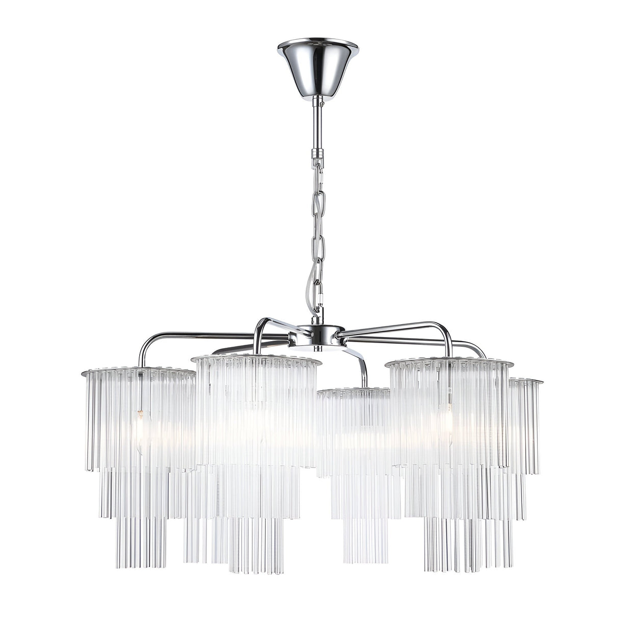 Aruna 6 Light Chandelier - Chrome