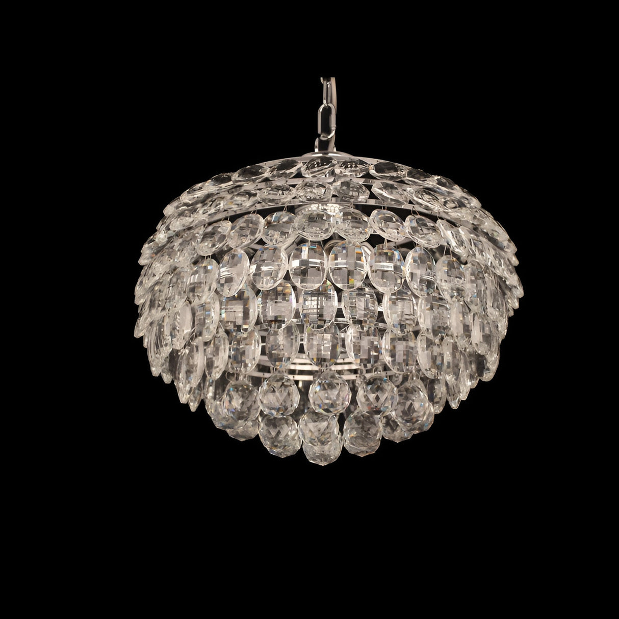 Alissa 4 Light K9 Crystal Pendant Light - Chrome