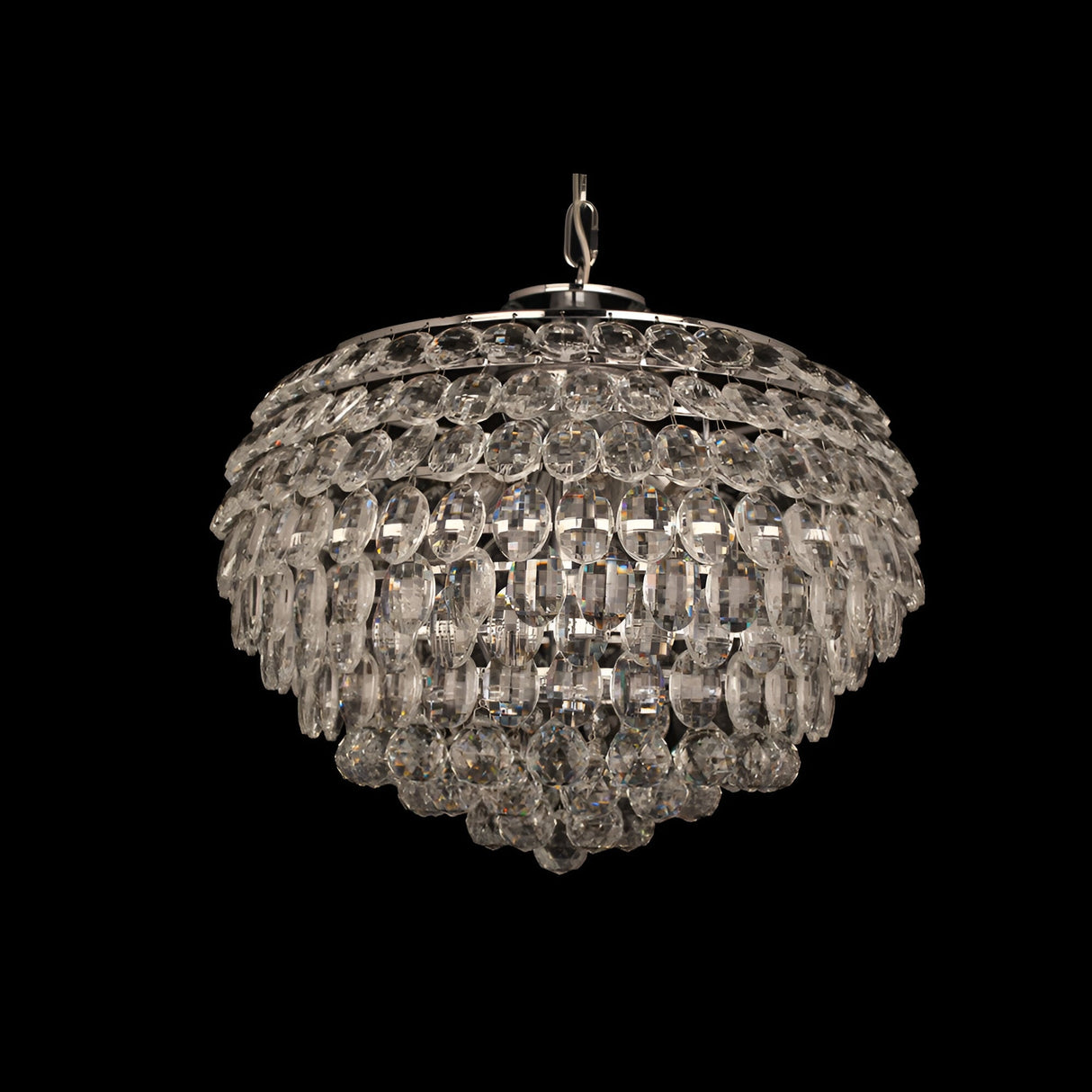 Alissa 6 Light K9 Crystal Chandelier - Chrome