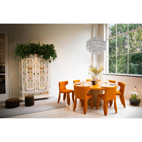 Allara 8 Light Crystal Suspension Light - Chrome