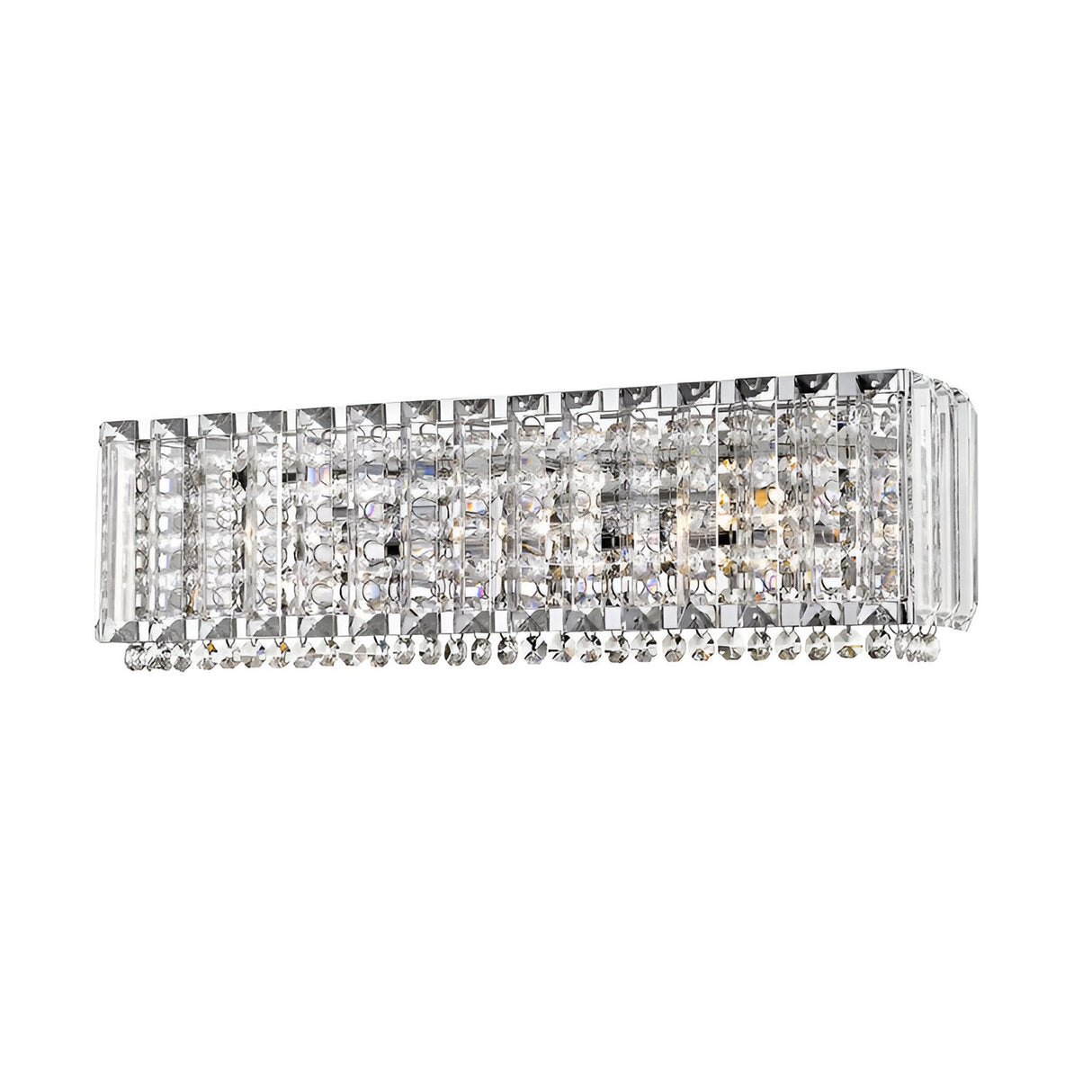Dione 3 Light Crystal Wall Light - Chrome