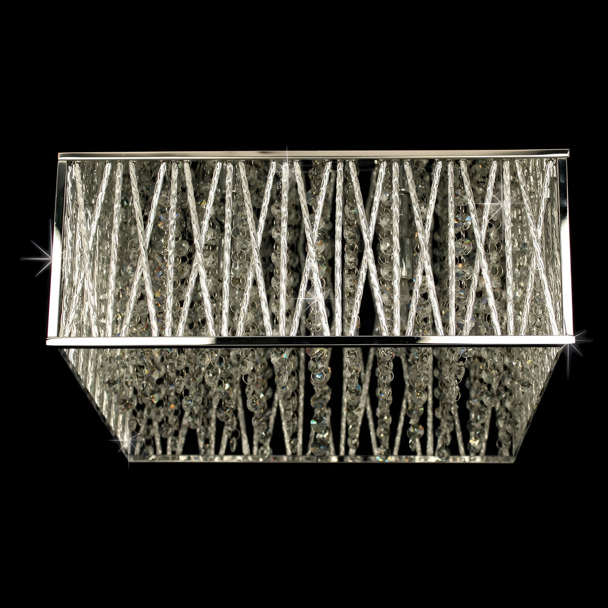 Melden 4 Light Crystal Flush Light - Chrome