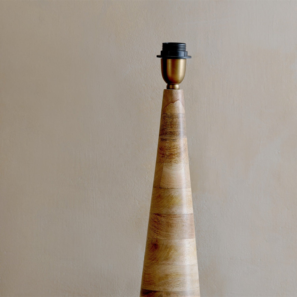 Chameli Mango Wood Table Lamp Base - Natural