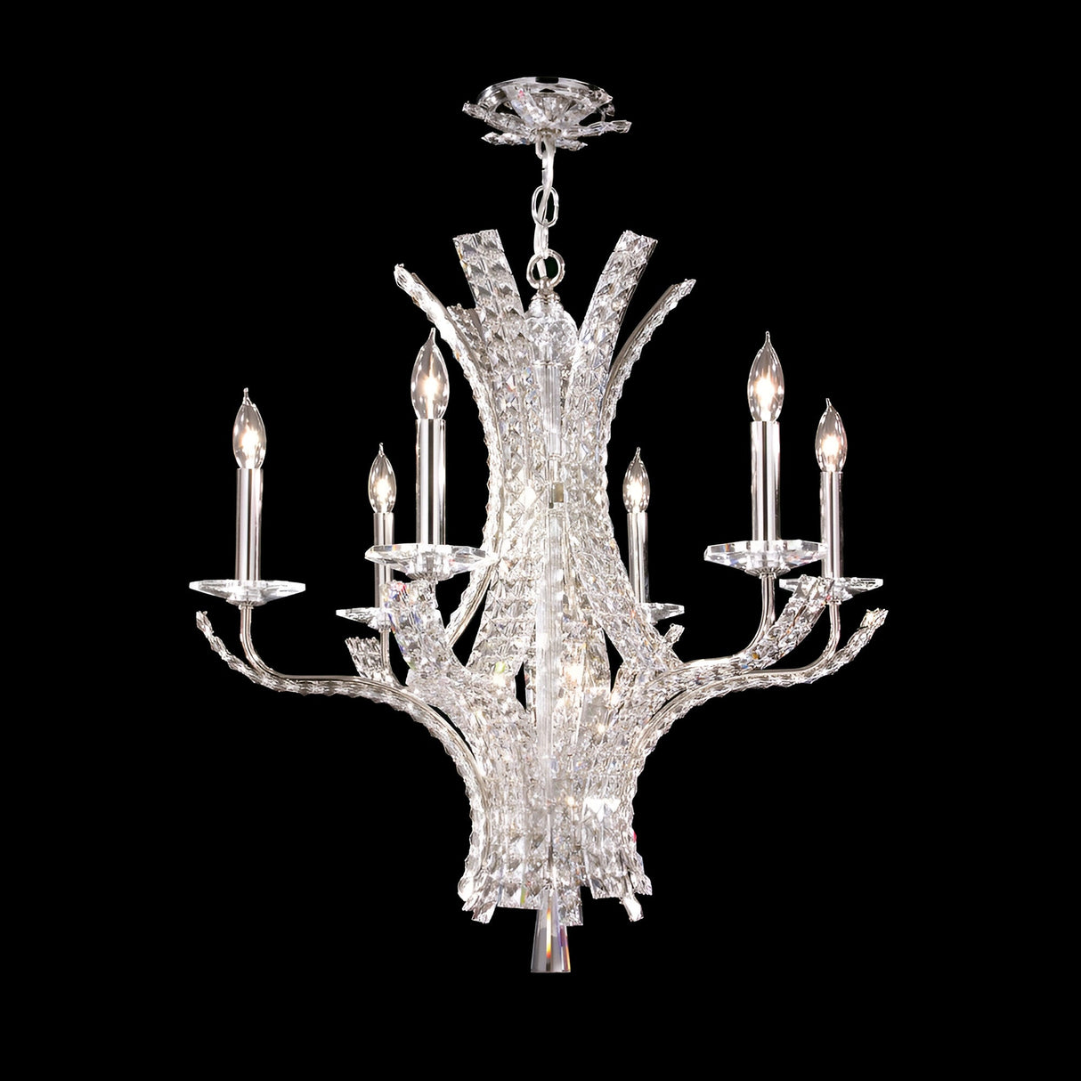Umbra 6 Light Crystal Chandelier - Chrome