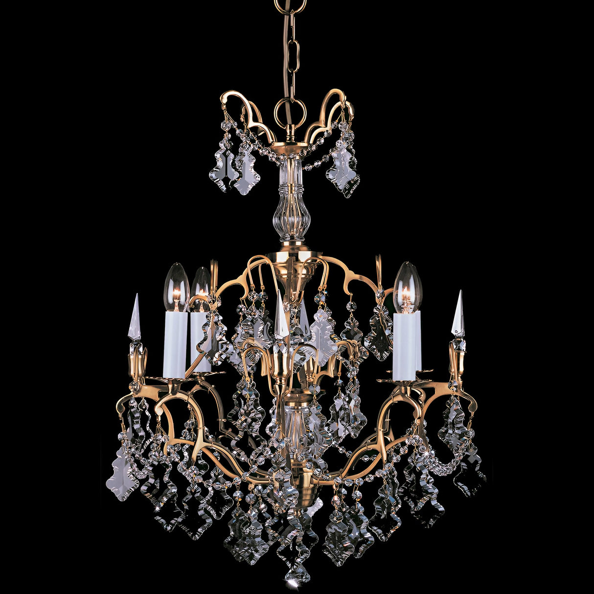 Montare 4 Light Hand Cut Chandelier - French Gold
