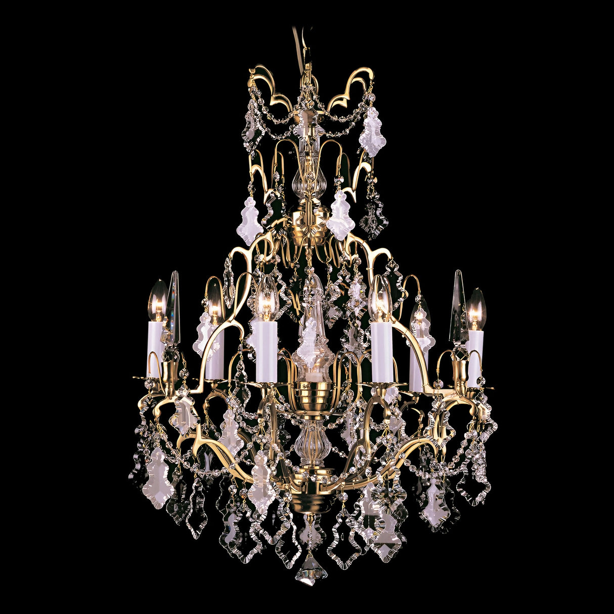 Montare 7 Light Hand Cut Chandelier - French Gold