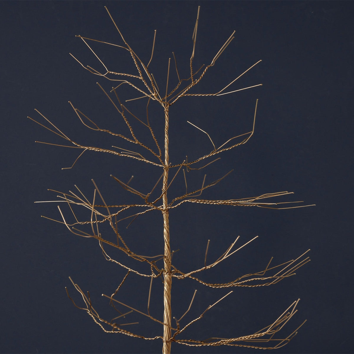 Prevessa Extra Large Wire Christmas Tree - Brass