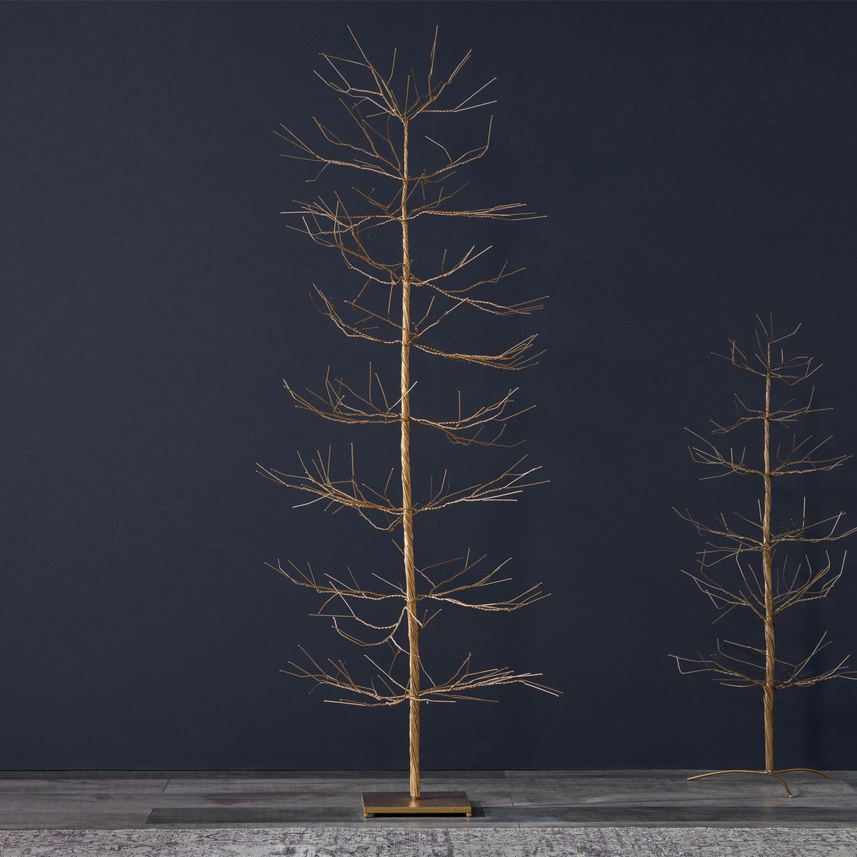 Prevessa Extra Large Wire Christmas Tree - Brass