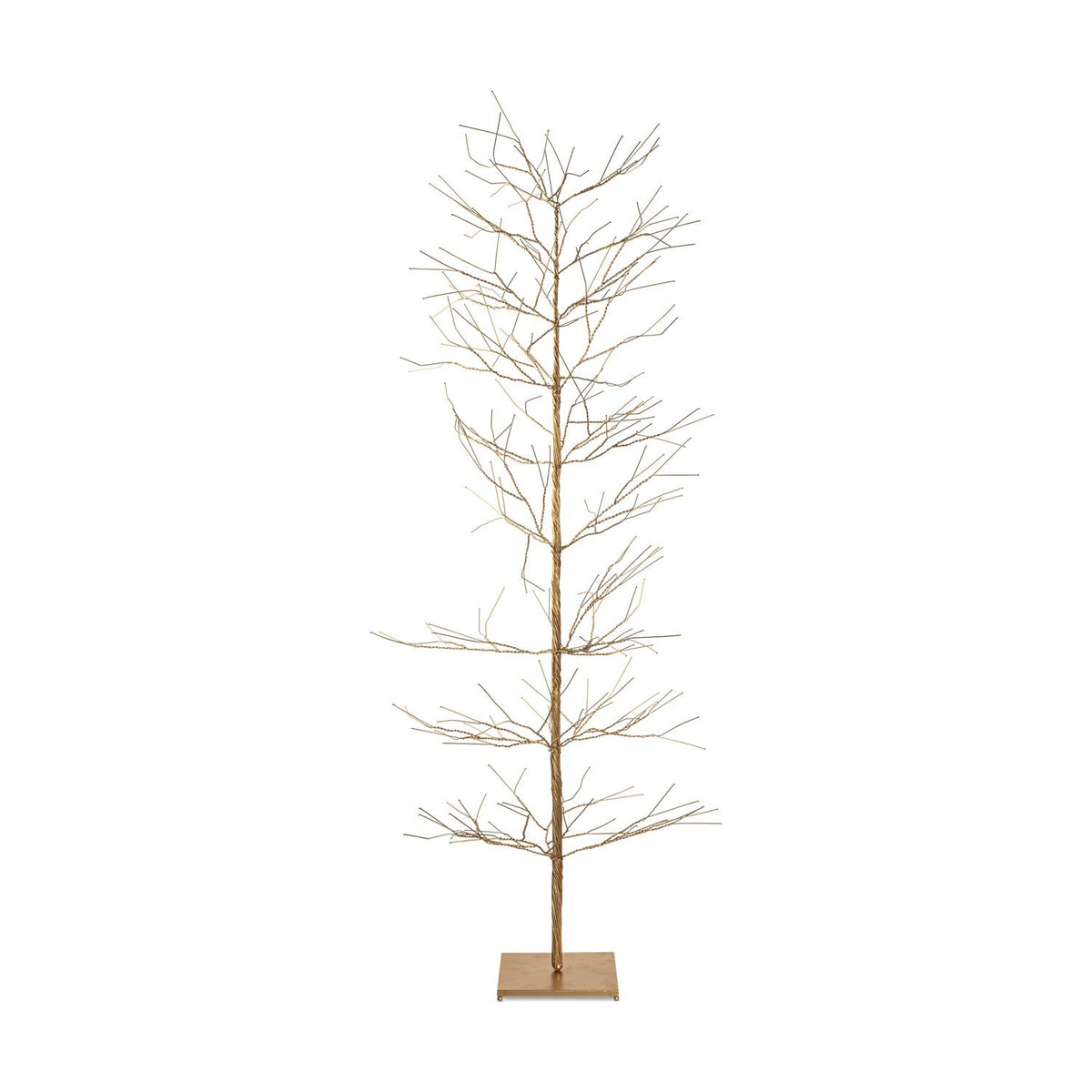 Prevessa Extra Large Wire Christmas Tree - Brass
