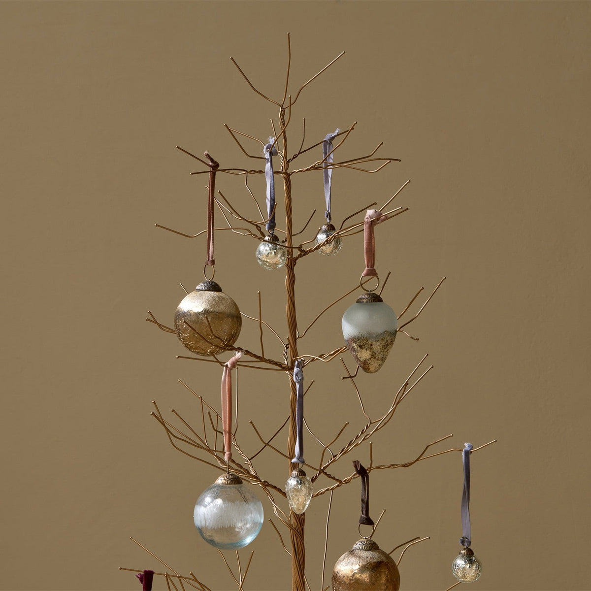 Charida Small Wire Christmas Tree - Brass