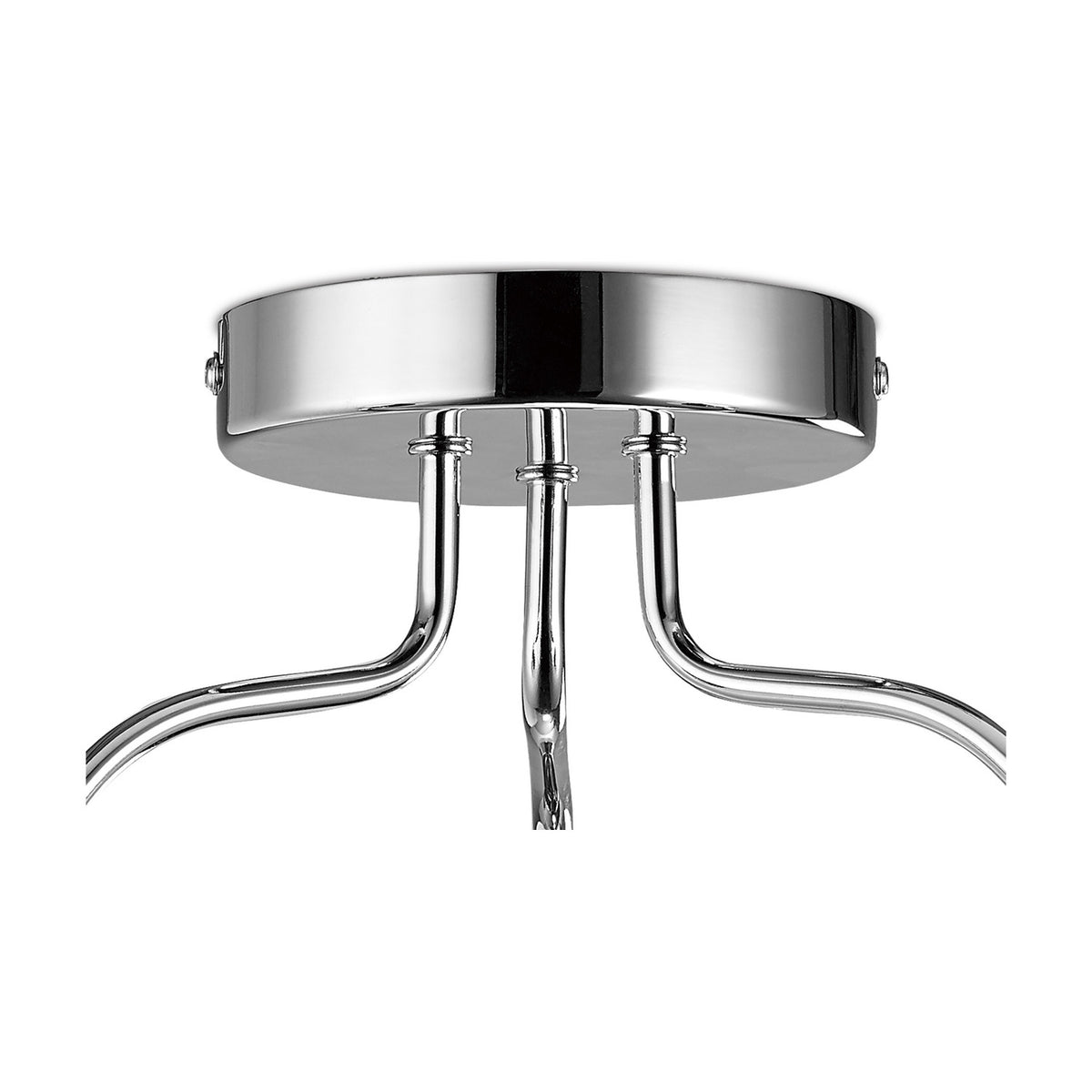 Denia 3 Light E14 Ceiling Light 43cm - Polished Chrome