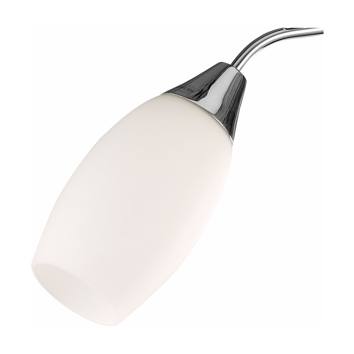 Denia 3 Light E14 Ceiling Light 43cm - Polished Chrome