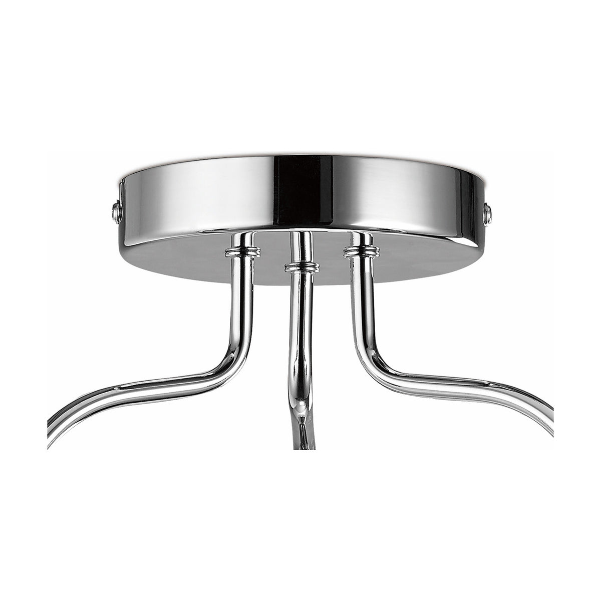 Denia 3 Light E14 Ceiling Light 43cm - Polished Chrome