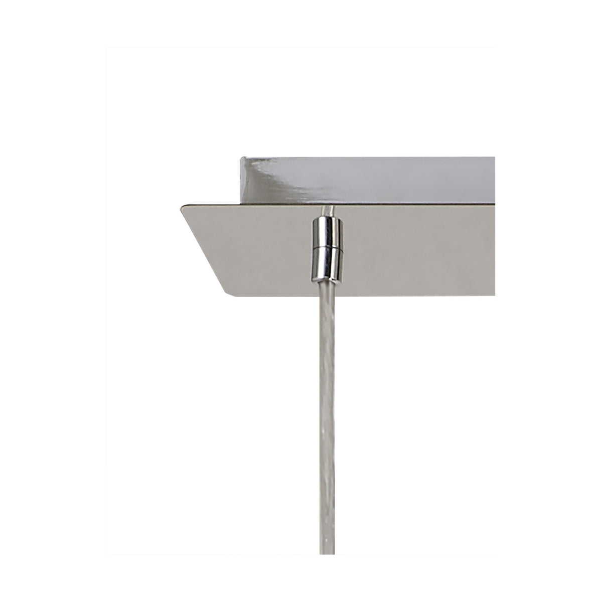 Baymont 3 Light Pendant Light 95cm Drop 2m Drop - Satin Nickel