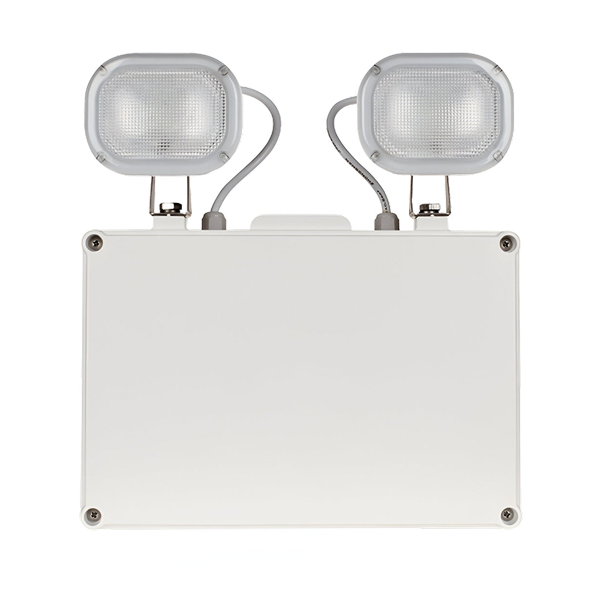 Duceri Emergency Self Test Twin Spot 9W LED IP65 Lithium Battery Non-Maintained - White