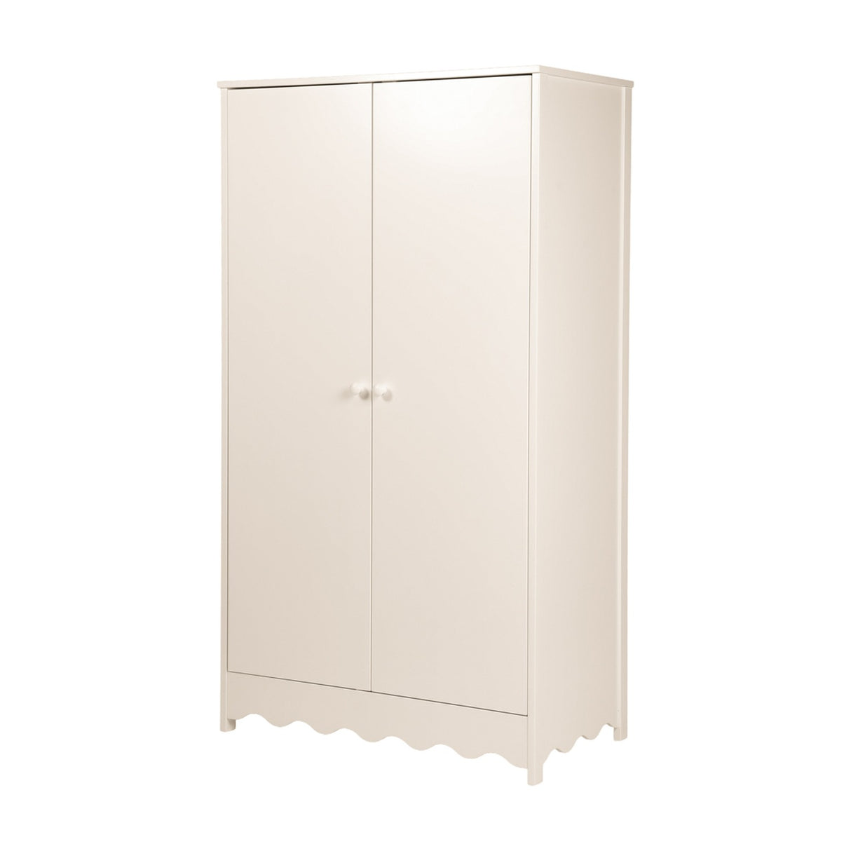 Dancer 2 Door Kids Wardrobe with Double Hanging Rail - Cashmere