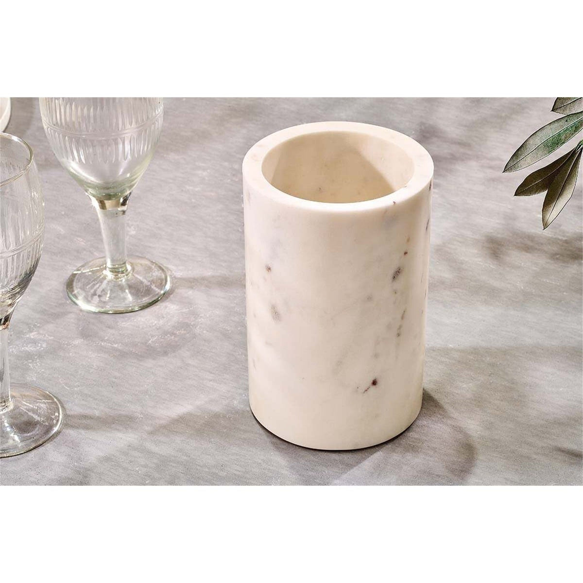 Duru Marble Wine Cooler - White