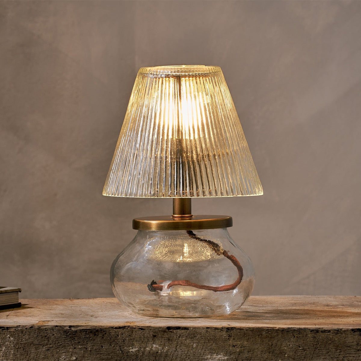 Dimalai Recycled Glass Table Lamp Base - Clear
