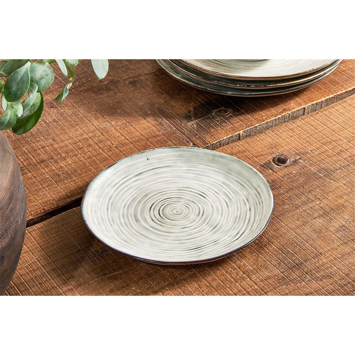 Dhanuk Ceramic Side Plate - Cream
