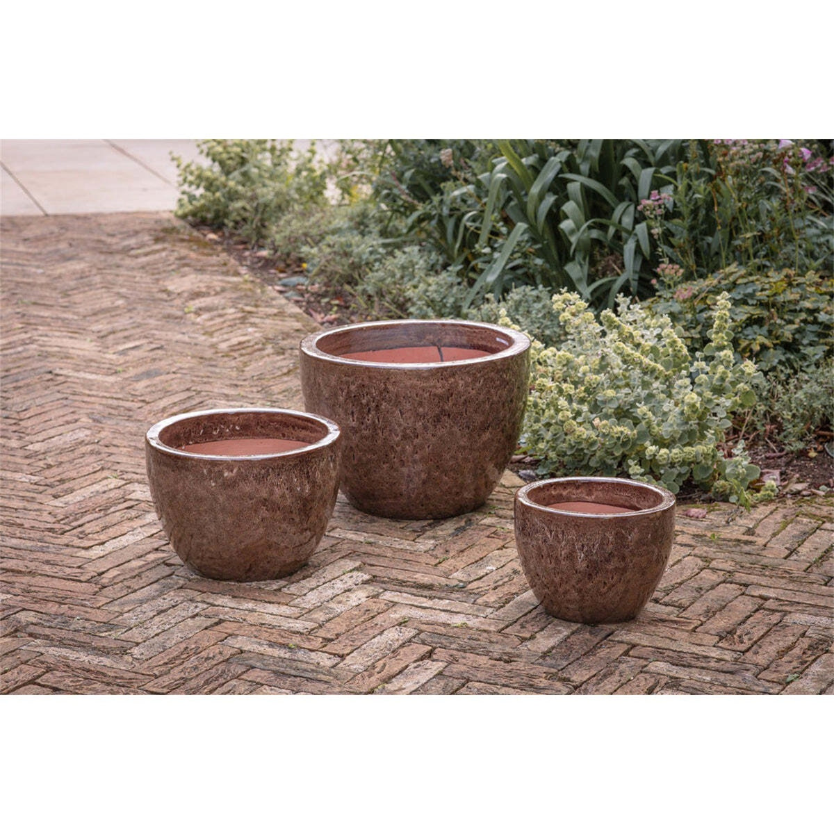 Dunai Large Terracotta Planter - Brown