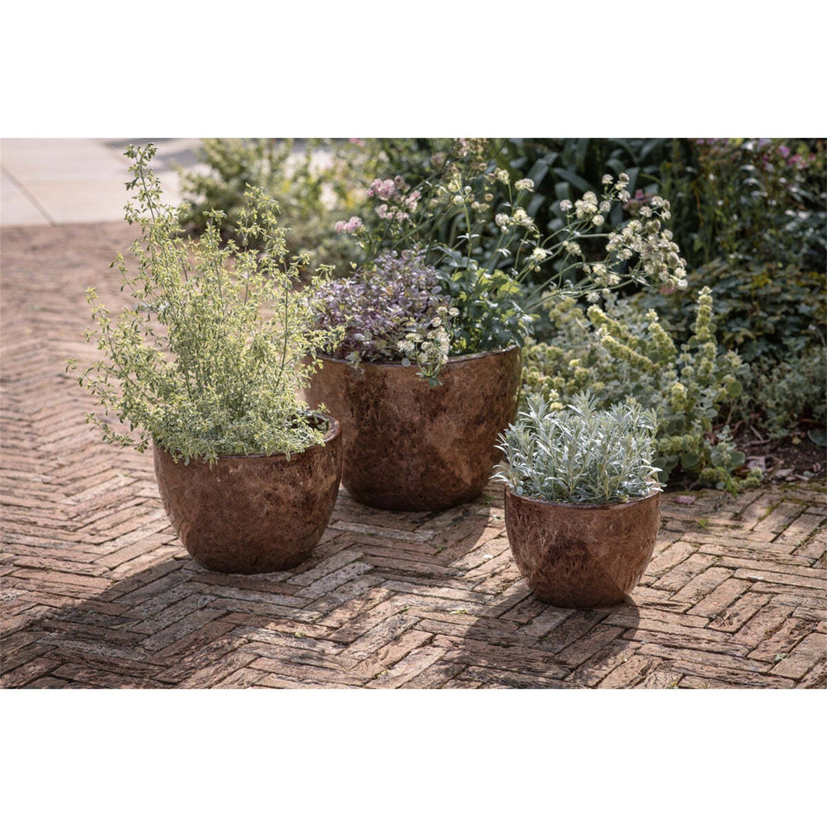 Dunai Medium Terracotta Planter - Brown