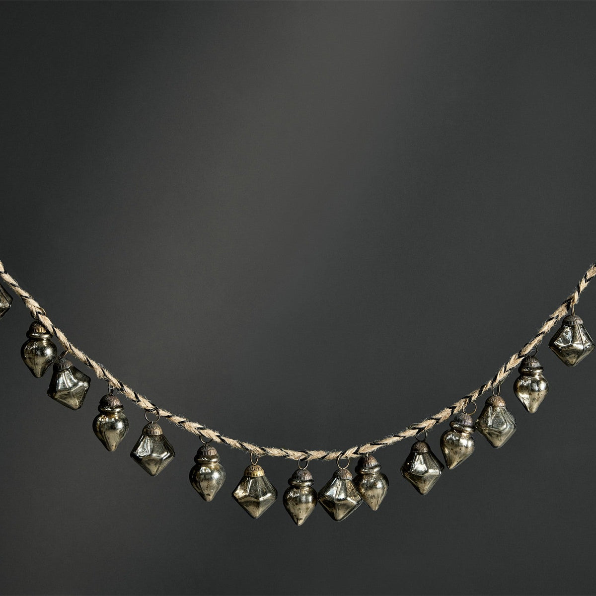 Ekiti 130cm Bauble Garland - Antique Gold