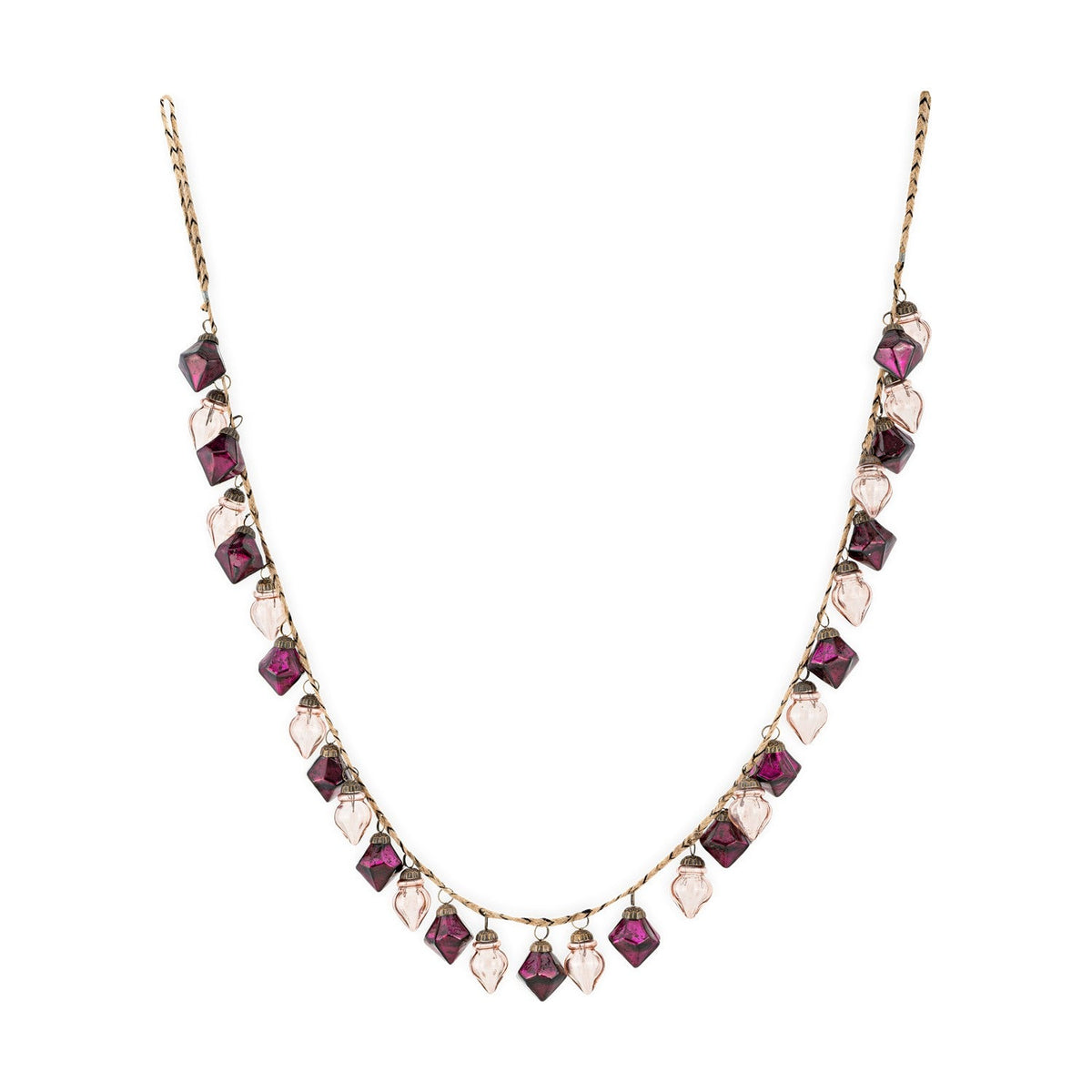 Ekiti 110cm Bauble Garland - Ruby & Copper