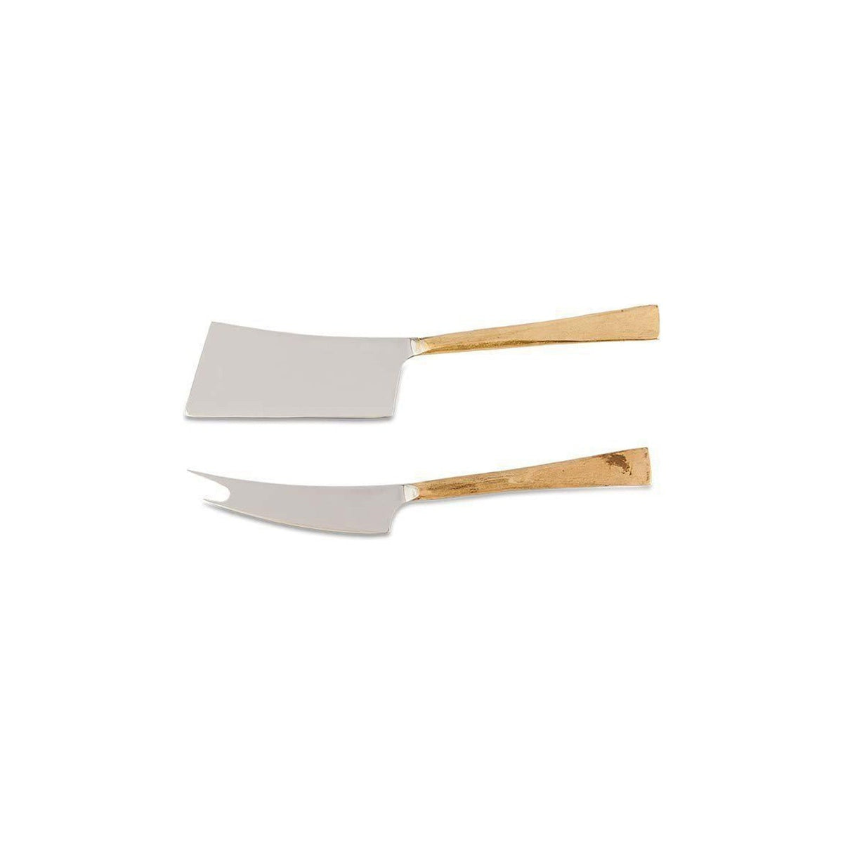 Ena Cheese Knife Set - Brushed Gold - Set of 2