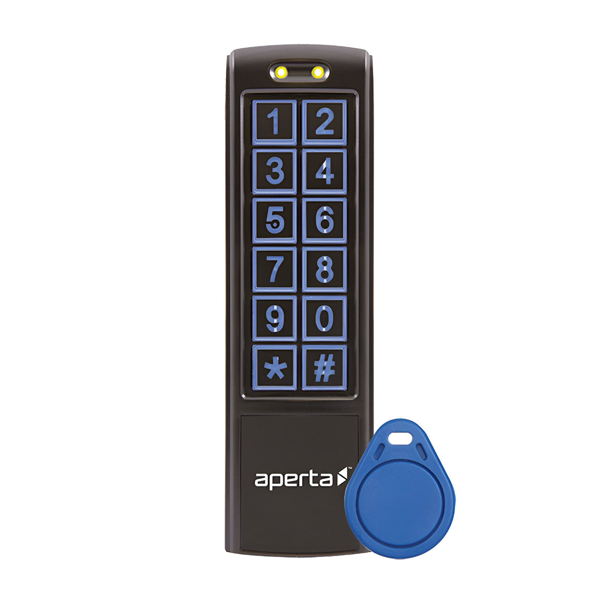 Proximity/Code Entry Keypad With 10 Tags - Black