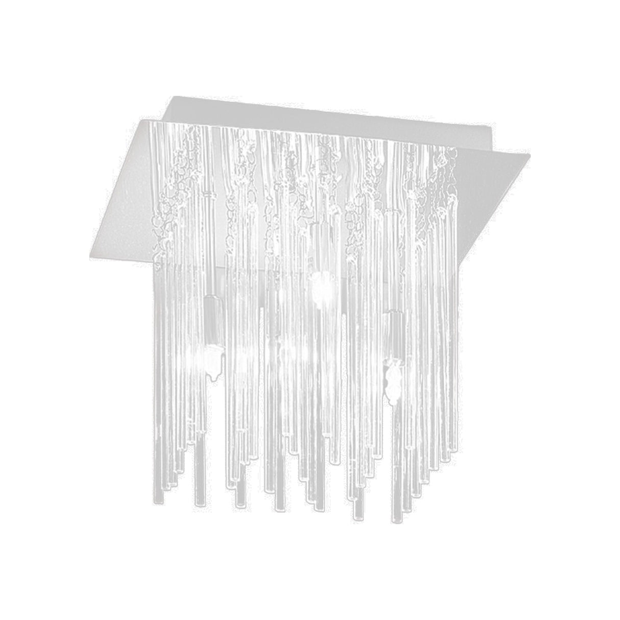 Carillon 4 light ceiling light in chrome finish
