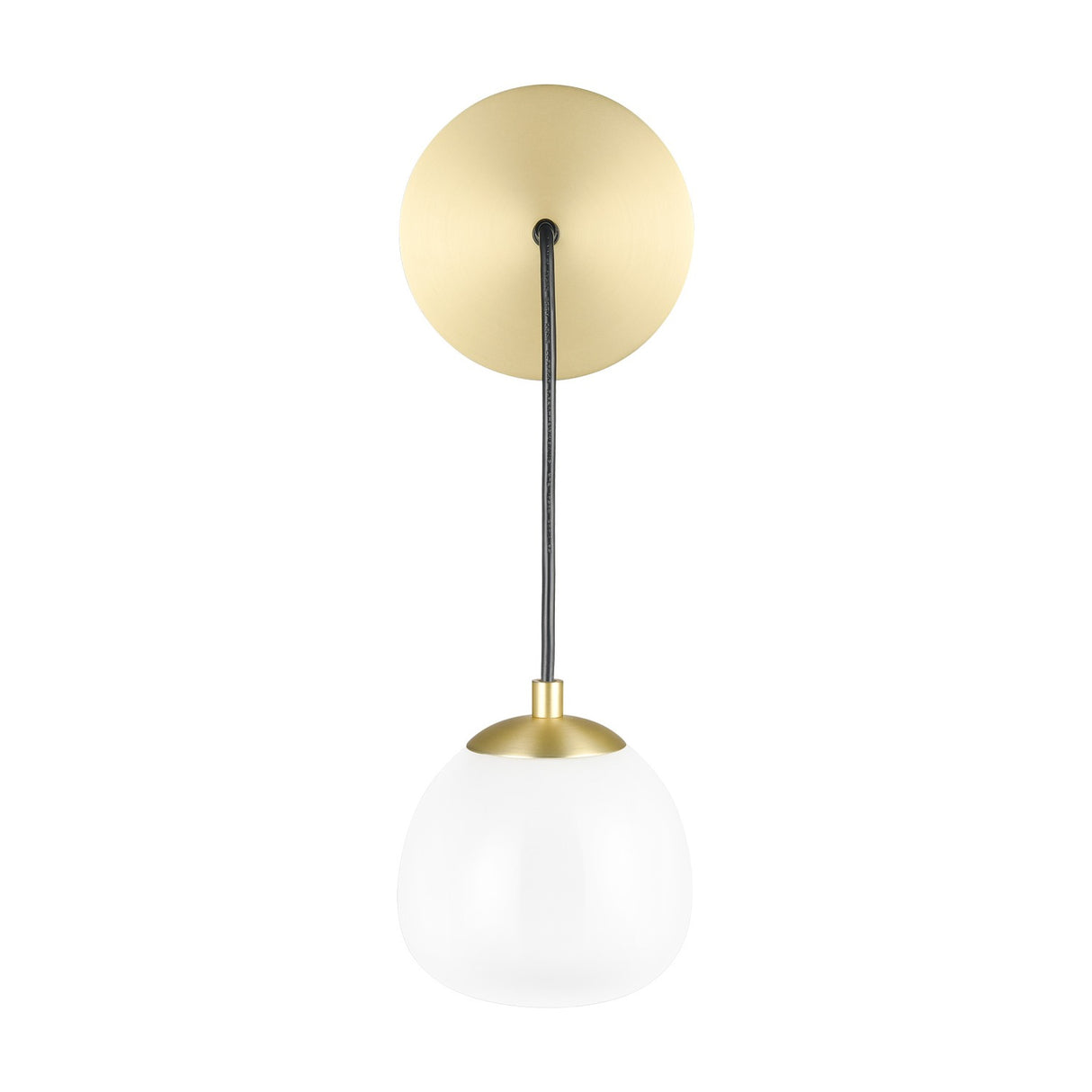 Vermeer ceiling light in black and gold finish