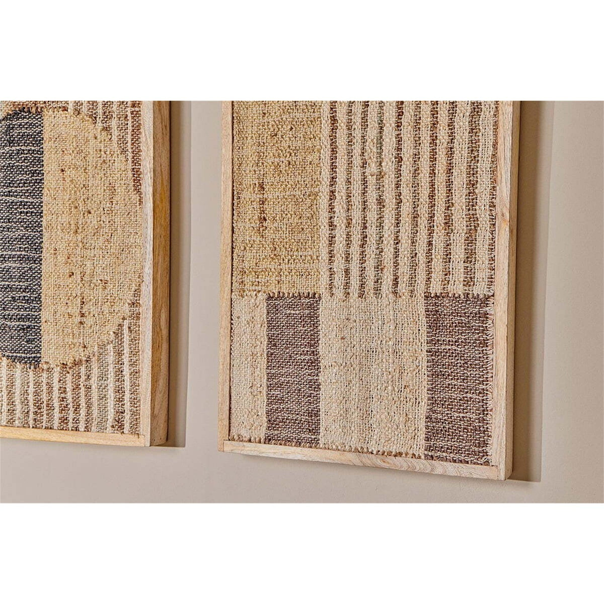 Gaiva Framed Kilim Textile Wall Art - Natural