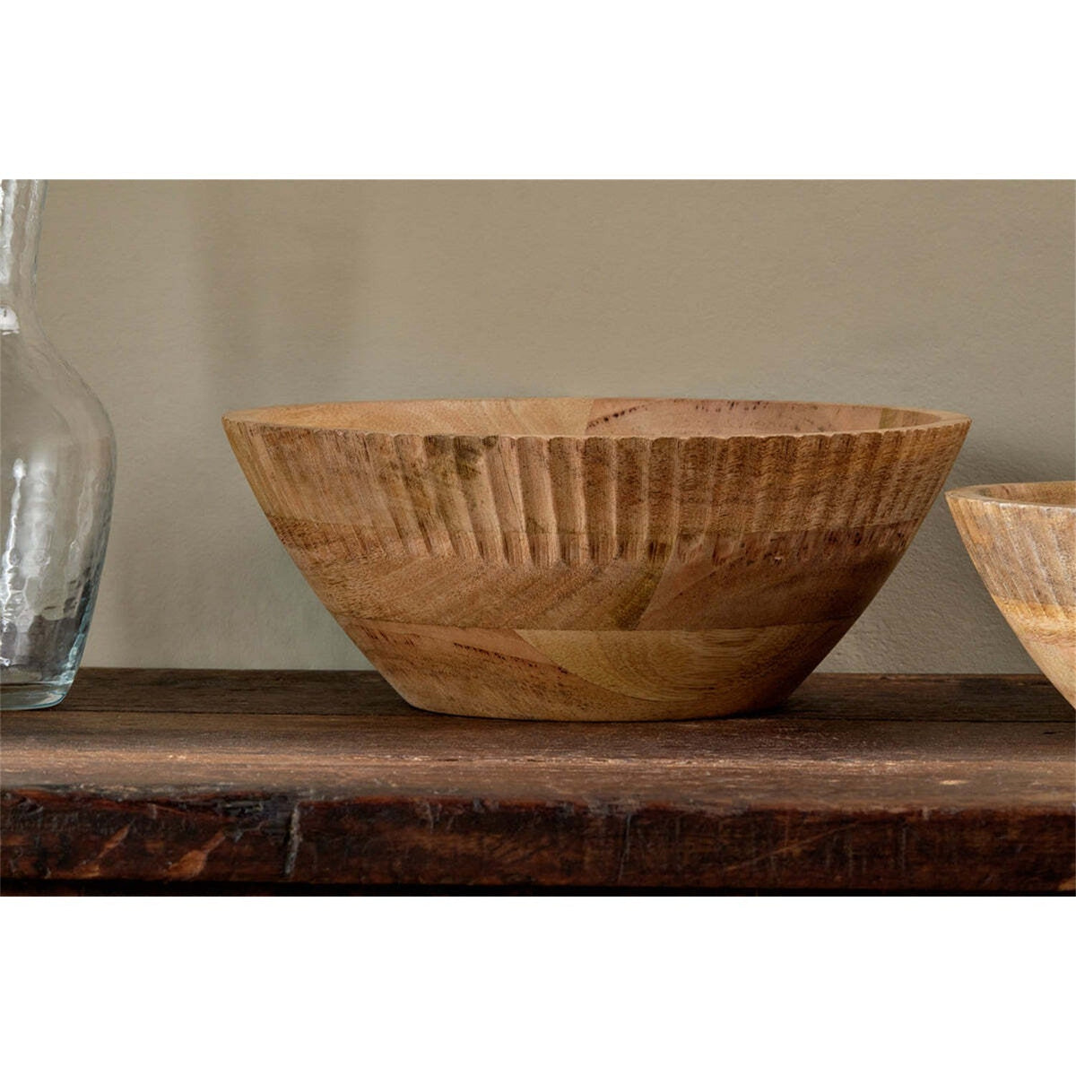 Gavivi Small Mango Wood Serving Bowl - Natural