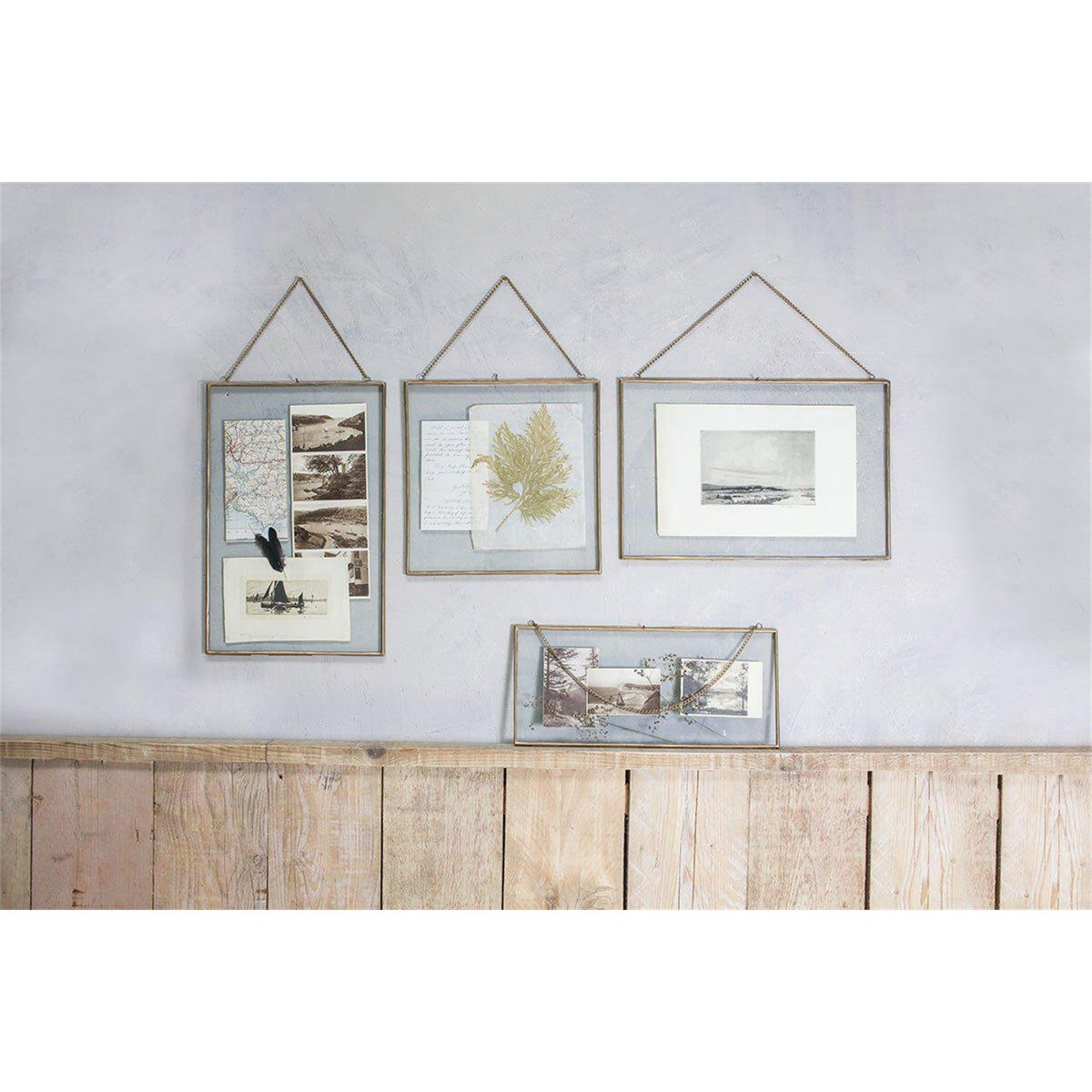 Kiko Gigantic Square Photo Frame - Antique Brass