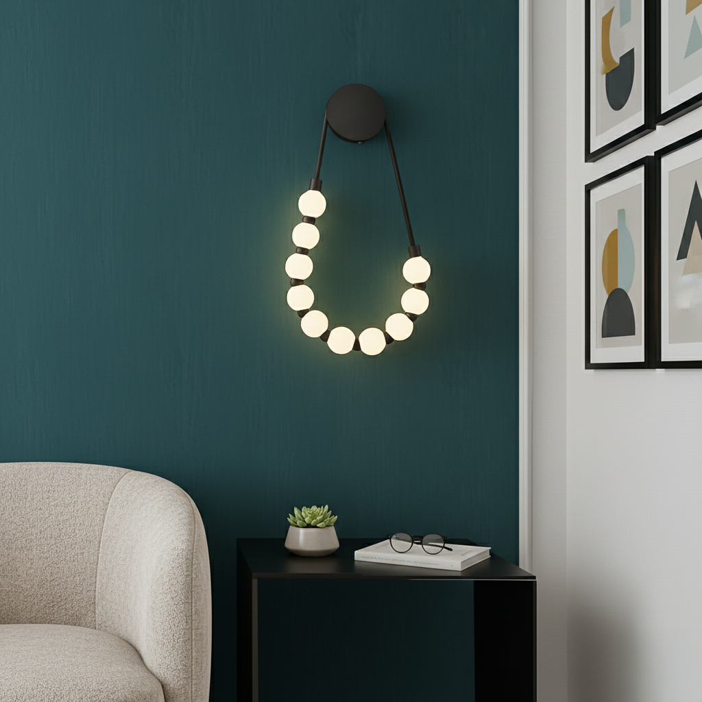 Orion 10 Light LED Alabaster Wall Light – White