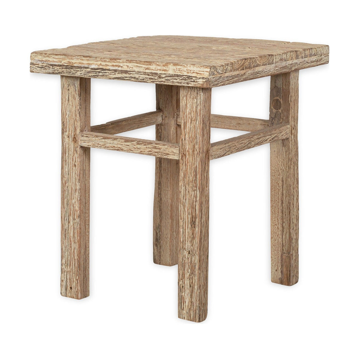 Ibo Reclaimed Wood Side Table - Natural
