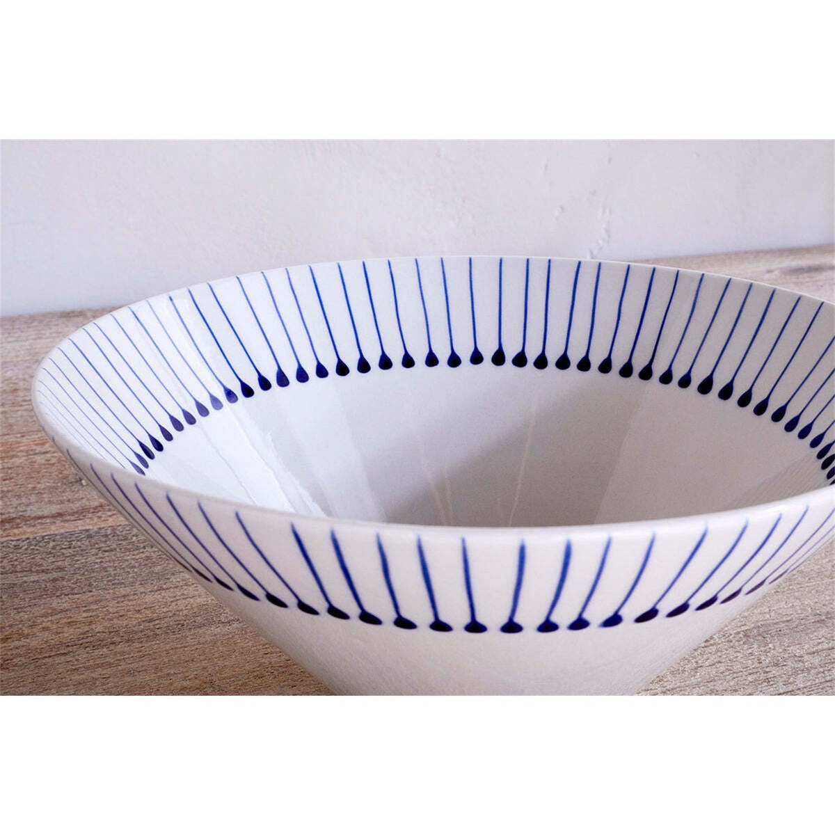 Iba Medium Ceramic Serving Bowl - Indigo