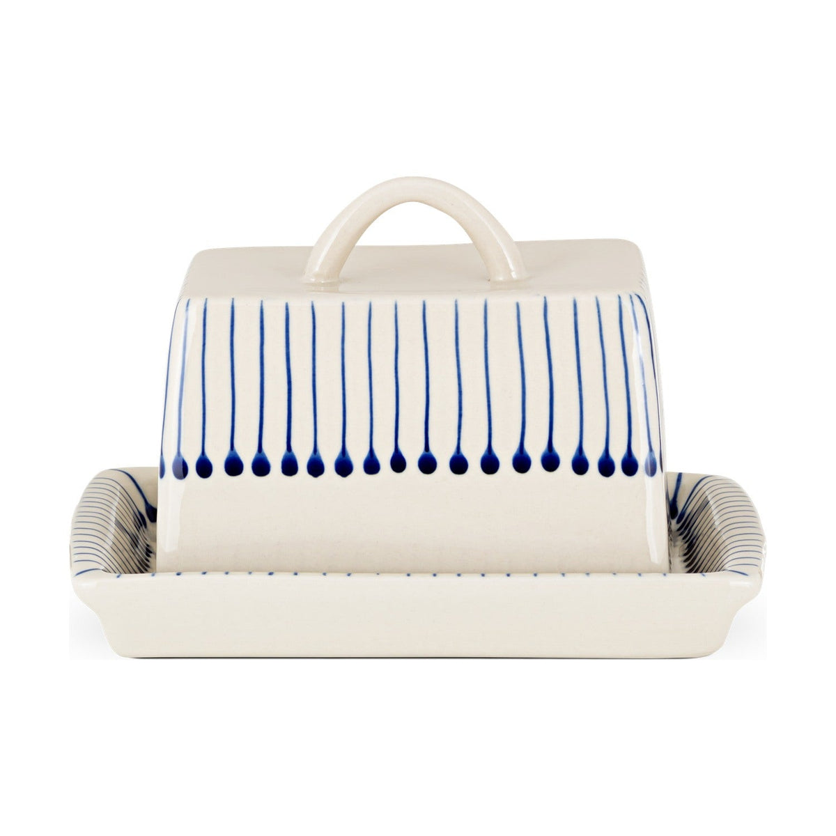 Iba Ceramic Butter Dish - Indigo